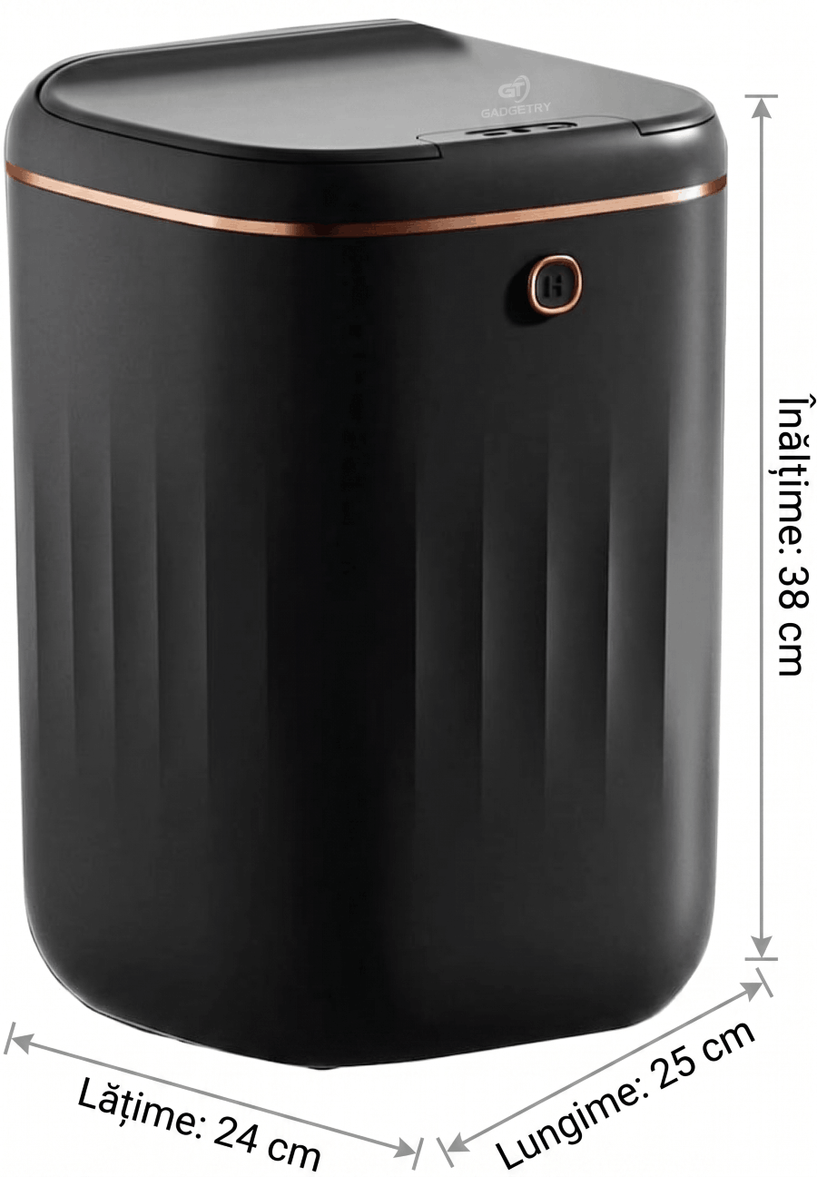 Cos de Gunoi cu Senzor si Led Gadgetry, Capacitate 20L