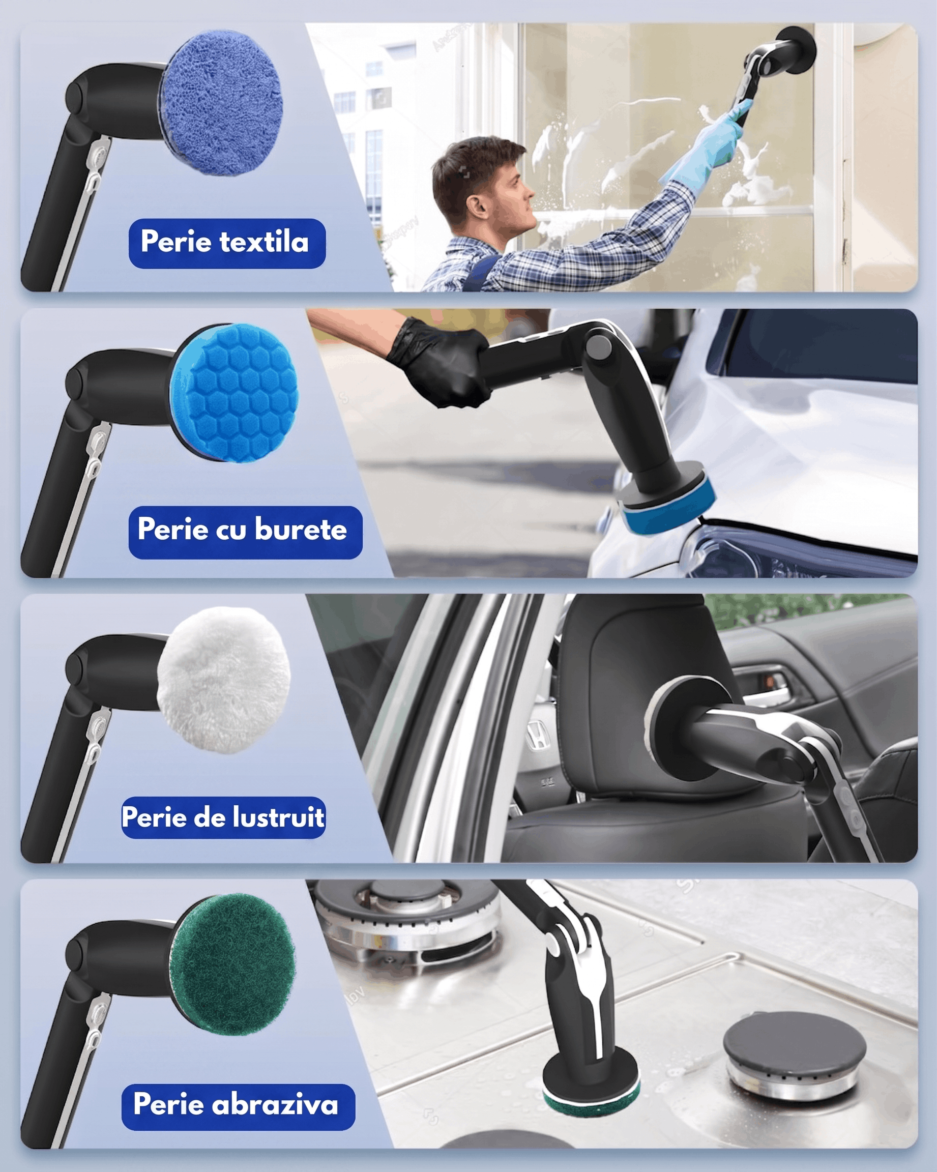 Gadgetry Perie Electrica de Curatat Multifunctionala