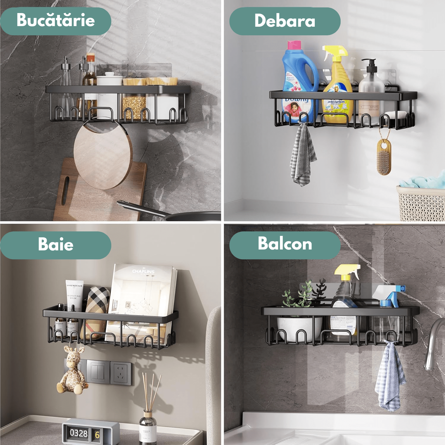 rafturi baie si bucatarie