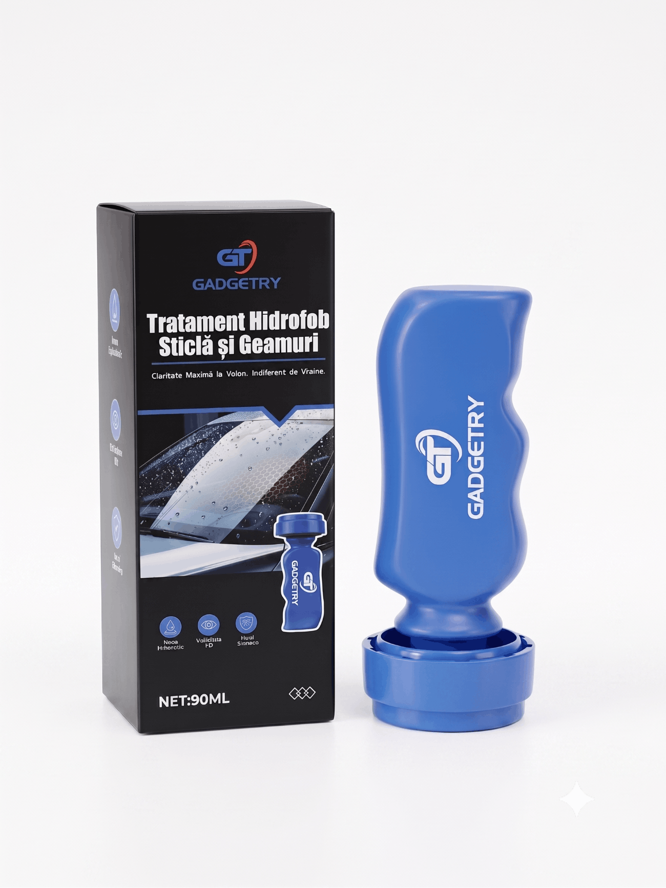 Tratament Hidrofob Parbriz si Geamuri Auto Gadgetry – Nano Hidrofob cu Efect de Respingere a Apei
