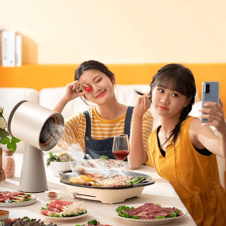 RESIGILAT: Hota Mini Portabila Gadgetry, Absorptie Puternica, Recirculare Aer, Filtru Carbon si Aluminiu