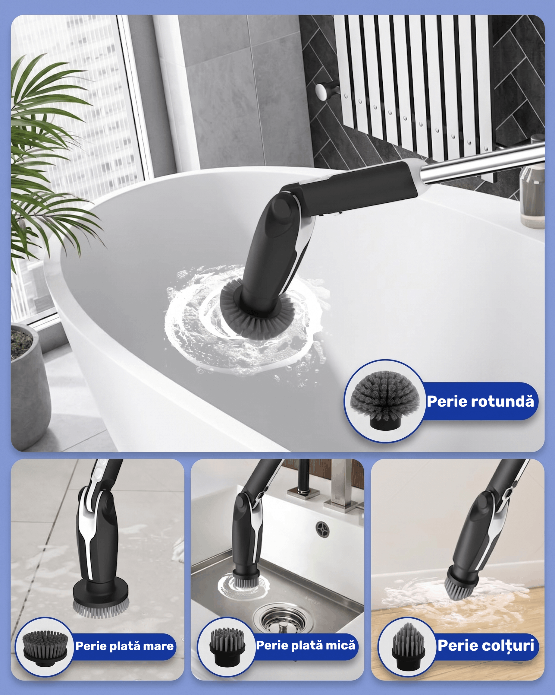 Gadgetry Perie Electrica de Curatat Multifunctionala