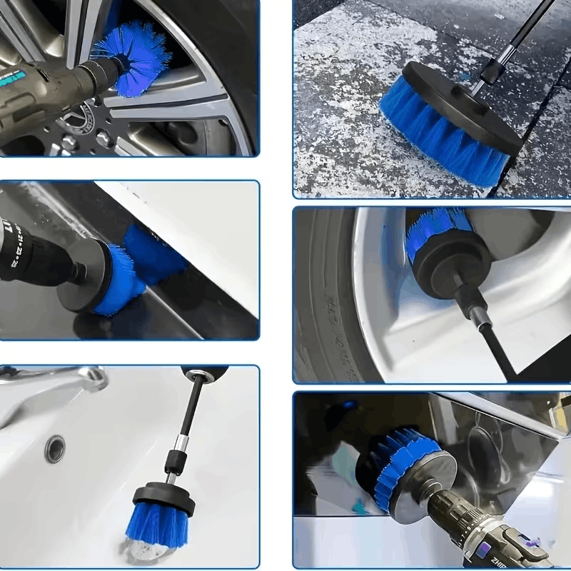 Multifunctional detailing brushes