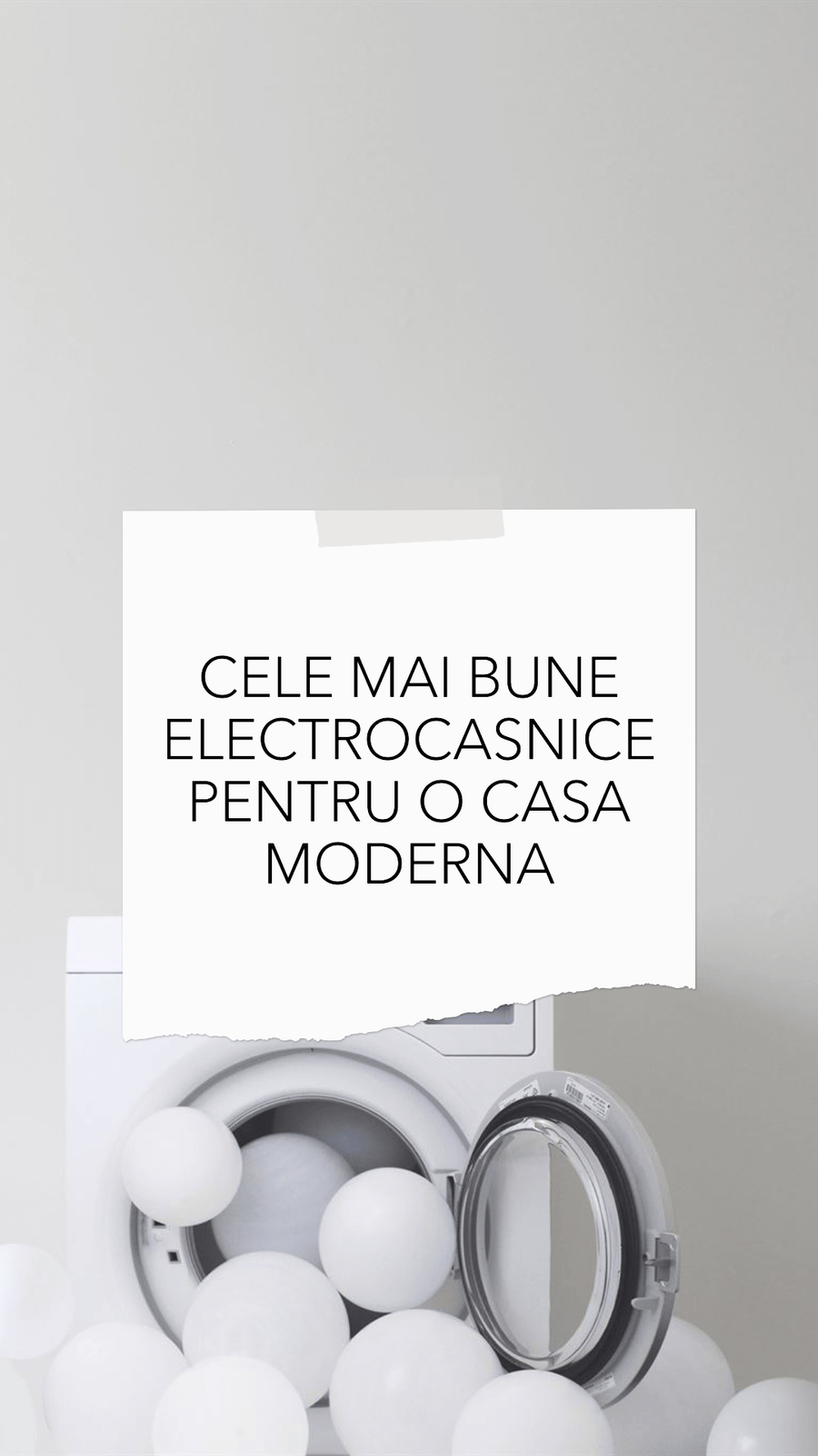 Cele mai bune electrocasnice pentru o casa moderna
