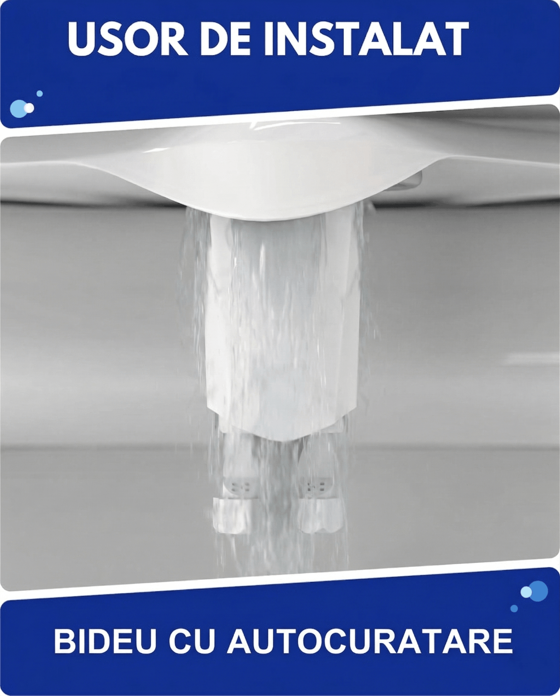 Gadgetry Toilet Bidet with Hot and Cold Water Attachment, Self Cleaning, Pressure Control, For Personal Hygiene, with Automatic Flushing