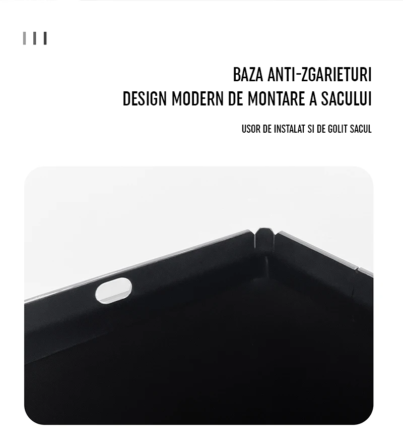 Automatic Sensor Trash Can, 50L Capacity, with Anti-Odor Sliding Lid