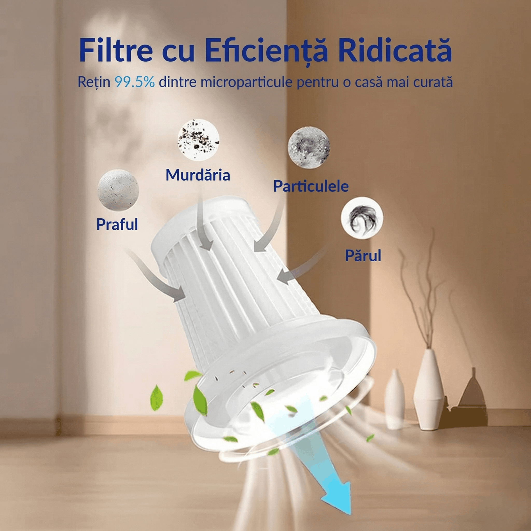 Set of 3 HEPA Filters for the Gadgetry Portable Car Vacuum Cleaner