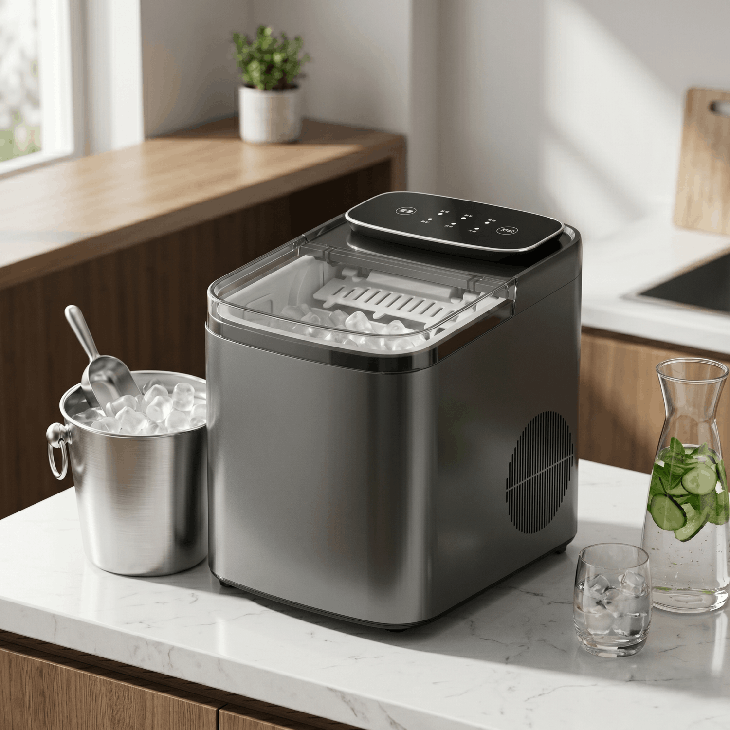 Masina de Gheata Electrica , 100W, Rezervor 1.3L