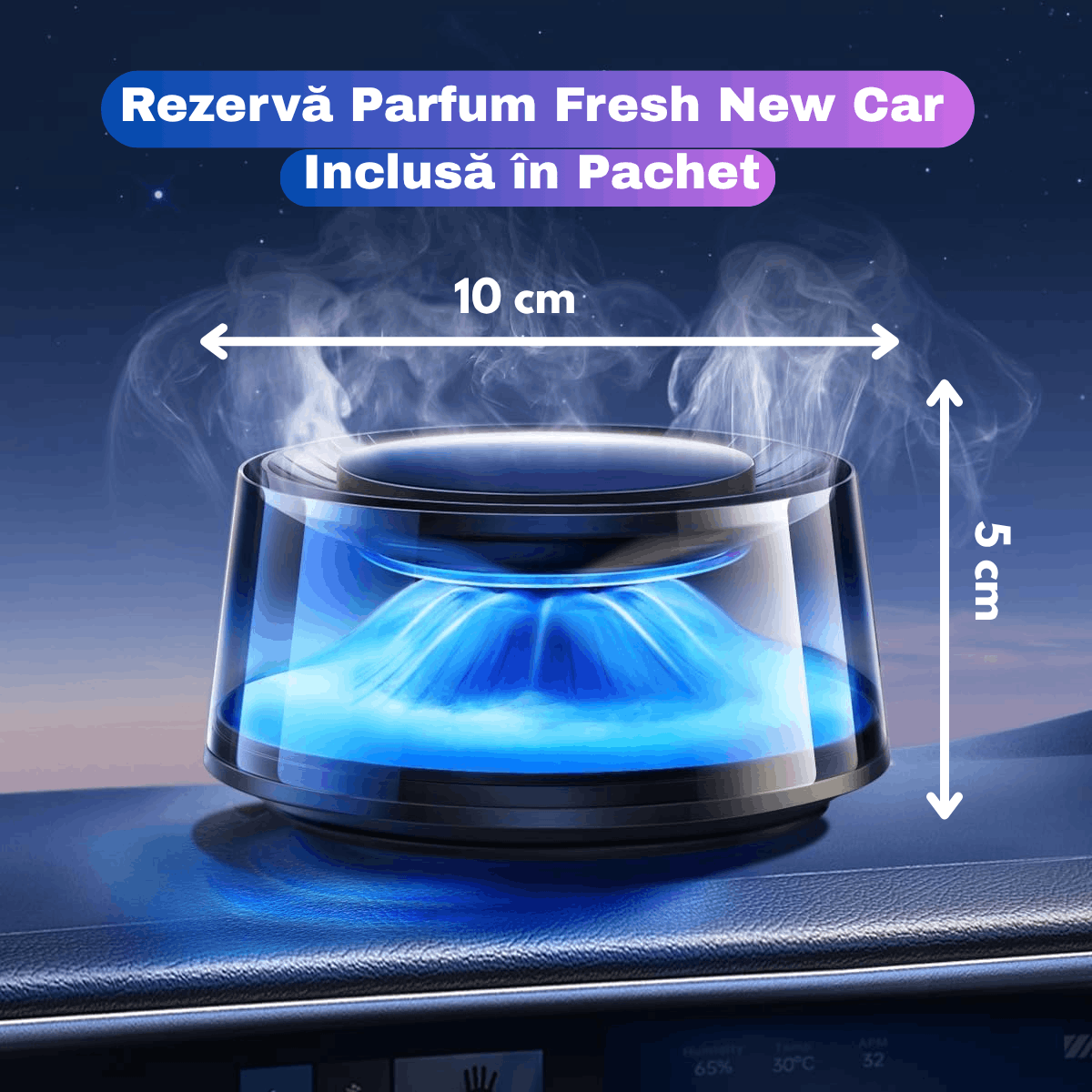 Car Air Freshener, Gadgetry Volcano Type Aromatherapy Diffuser