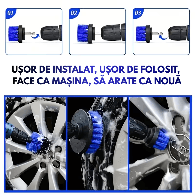 Multifunctional detailing brushes