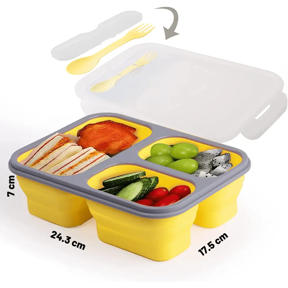 Caserola Pliabila cu 3 Compartimente