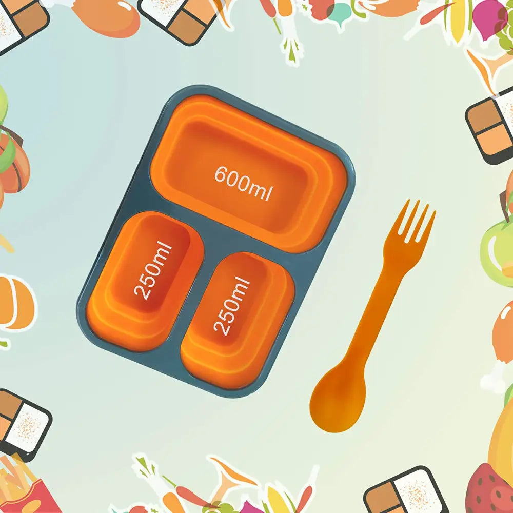 Caserola Pliabila cu 3 Compartimente