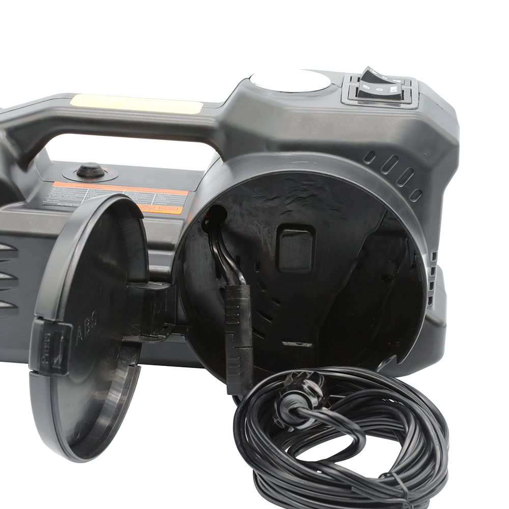 Gadgetry Cric Auto Electric de Podea, 5 Tone Hidraulic, cu Pompa de Umflare Anvelope si Indicator de Presiune