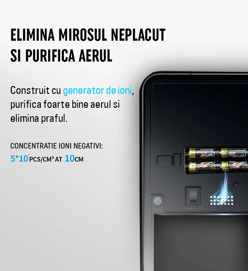 Automatic Sensor Trash Can, 50L Capacity, with Anti-Odor Sliding Lid