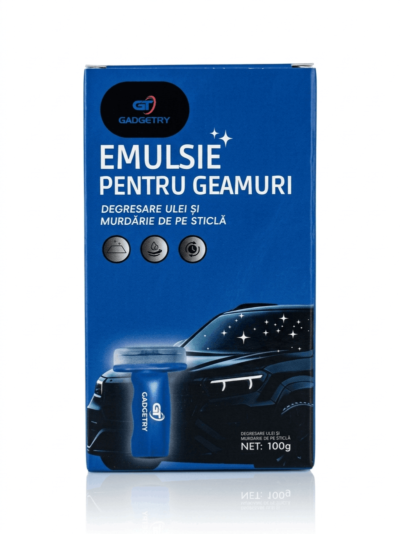 Window Emulsion, Improves Windshield Clarity, Removes Oily Film and Dirt Traces